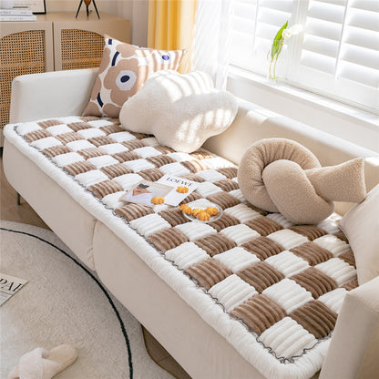 Funny Couch Cover Sofa Cover Protective Couch Cover Pet Mat Bed Couch Cover - Color: Brown, Size: 70*210cm