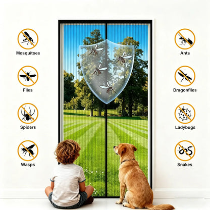 2026 New Self-Sealing Heavy-Duty Mesh Partition, Screen Door, Hands-Free Design, Bug-Proof & Pet/Kid-Friendly, Available in Three Sizes