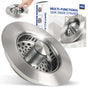YMS 5-In-1 Stainless Steel Sink Aid Kitchen Sink Drain Strainer Food Catcher Popup Stopper Odor Filter Multi-Functional Strainer Accessories