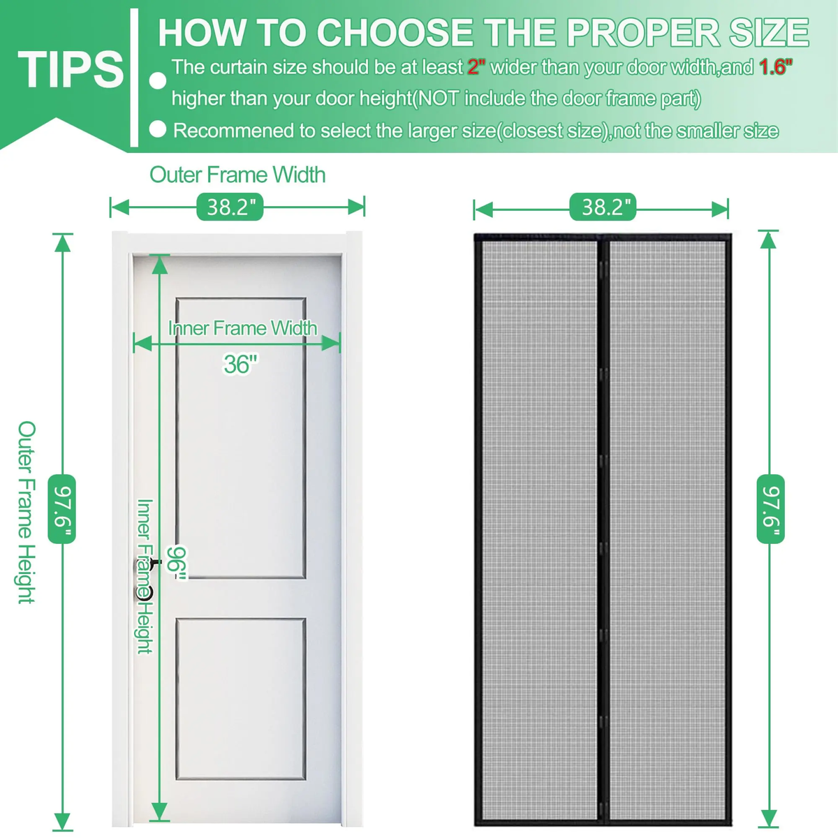 2026 New Self-Sealing Heavy-Duty Mesh Partition, Screen Door, Hands-Free Design, Bug-Proof & Pet/Kid-Friendly, Available in Three Sizes