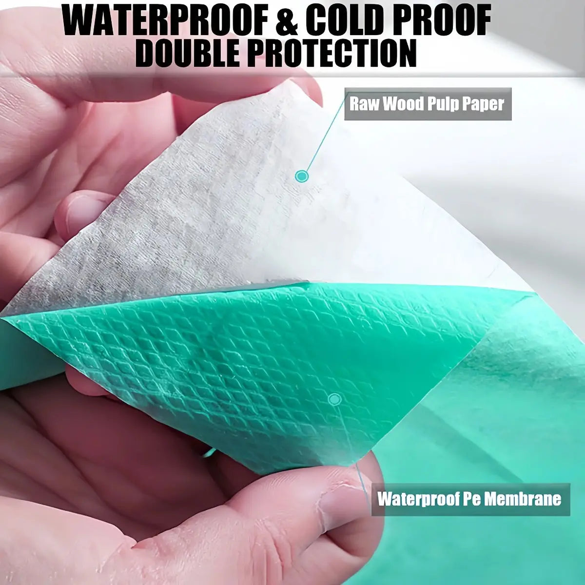 30 Pack Disposable Toilet Seat Covers – Waterproof Non-Slip 16X24In Portable Toilet Protectors, Individually Wrapped