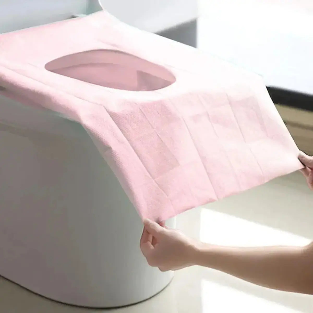 30 Pack Disposable Toilet Seat Covers – Waterproof Non-Slip 16X24In Portable Toilet Protectors, Individually Wrapped