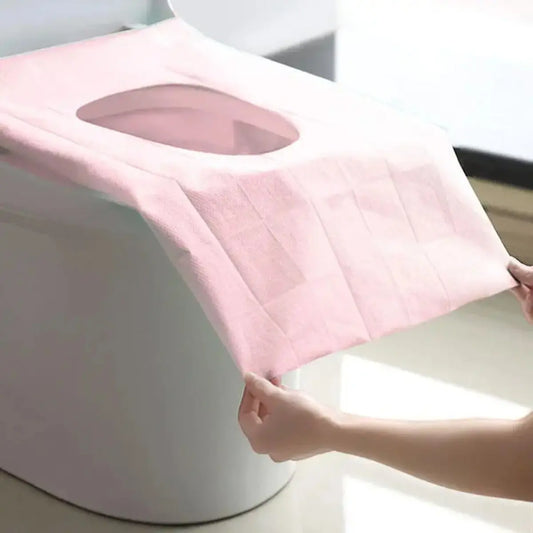 30 Pack Disposable Toilet Seat Covers – Waterproof Non-Slip 16X24In Portable Toilet Protectors, Individually Wrapped